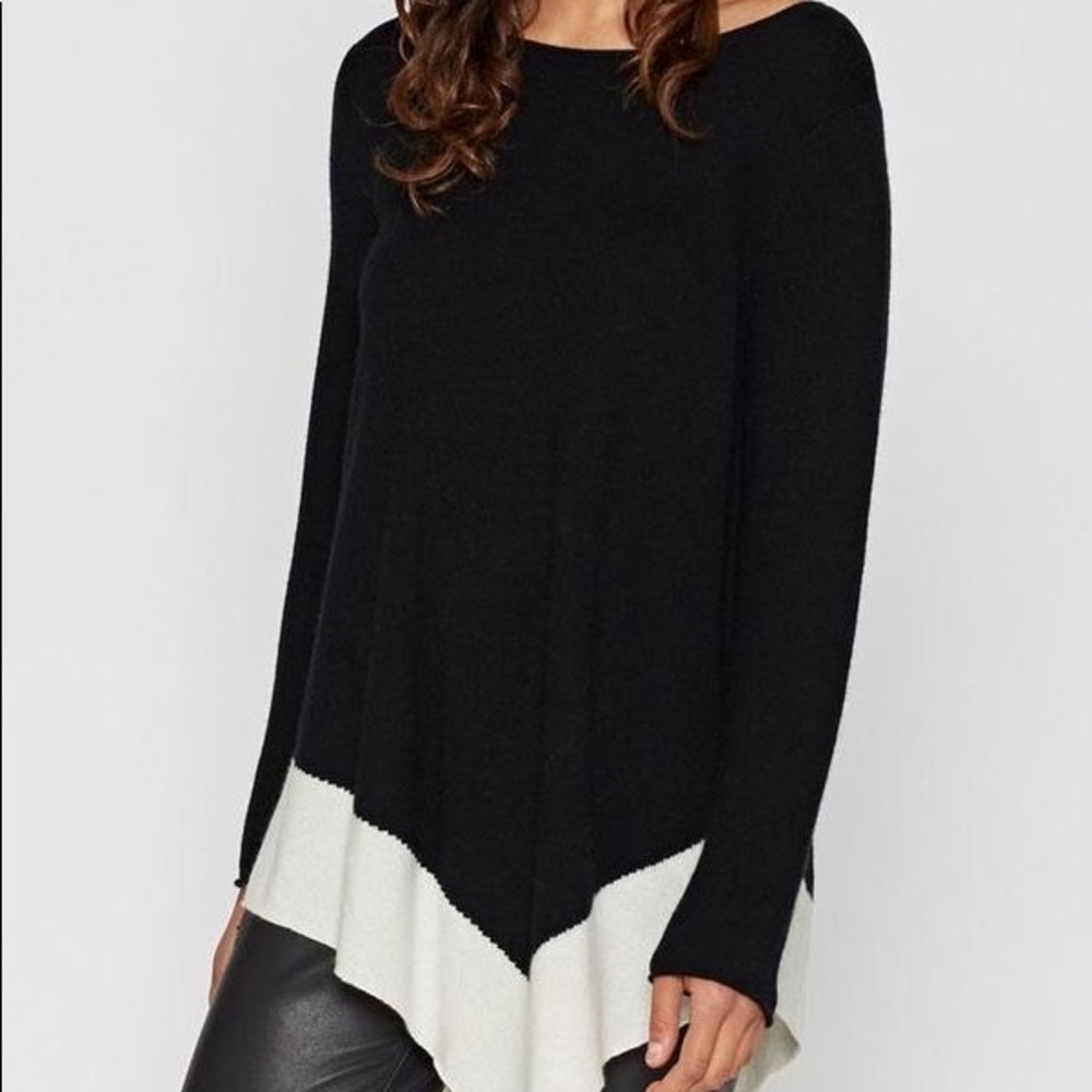 Joie Tambrel Sweater; Black & White